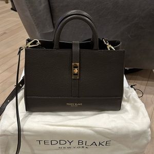Teddy Blake Lola Stampato 10" - Dark Brown top handle bag
